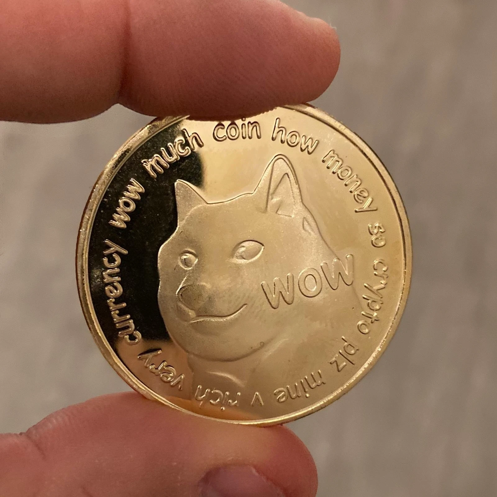 A lonely Doge coin